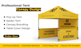 create professional tent and canopy branding design