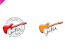 do make an modern custom guitar logo