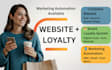 design a salon cafe restaurant website with loyalty program