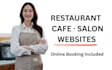 build a modern website for your restaurant, cafe, or salon with online booking