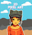 create pixel art illustration, pixel animated gif, nsfw, background