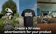 create a 3d advertisement for your product