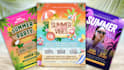 design custom summer flyer and summer social media post