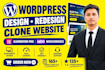 build, redesign, copy clone website using wordpress, elementor pro, woocommerce