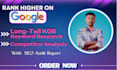 research long tail kgr keywords and competitor analysis