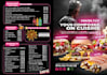 create  modren style menu cards and flyers