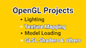 do opengl projects glut, glfw, glm and glew