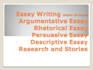 write persuasive argumentative and rhetorical essay within 24 hours