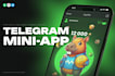 design a modern telegram mini app in figma