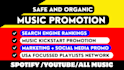 organic music promotion on my 200k follower social network