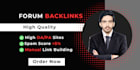 do manual forum backlinks for niche relevant SEO link building
