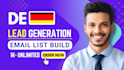 provide high quality german targeted email list building for b2b lead generation