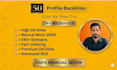 create high authority seo profile backlinks manually