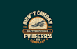 do crate batter flying vintage logo design with express delivery