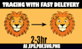 vectorize your image or logo with adobe illustrator or expert vector tracing