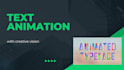 create a amazing text animation for your videos