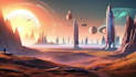 create sci fi illustrations