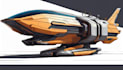 draw sci fi vehicle design and spaceship concept art