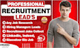 collect recruiting lead generation, recruiting email list
