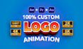 create custom logo animation intro and outro reveal