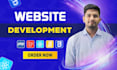do custom website development as full stack developer, front end developer
