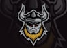 create a custom premium mascot defense viking logo design