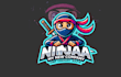 do create creative ninja mascot logo design with express delivery