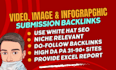 do image submission, share infographic and video sharing backlinks link building