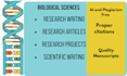 do scientific writing and bioinformatics projects