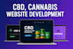 design cbd, cannabis, marijuana, hemp, and weed website
