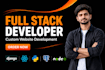 be your full stack web developer for react and node,js