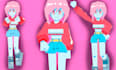 create low poly 3d characters with rigging