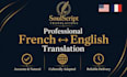 do professional english to french and french to english translation