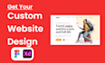 design stunning  website uiux design in figma