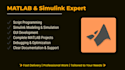 be designing simulink models, programming and developing guis