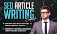 do SEO article writing and impactful blog post writing