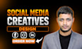do social media advertising design, facebook ad creative, ads design, image ads