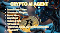 do launch memecoin or spi token with ai agent, cmc listing, pump bot, launchpad