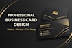 design a professional modern business card
