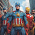superhero comic characters or cartoons