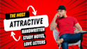 write creative handwritten notes, captions or love letters