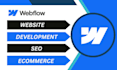 develop, design  webflow website move your website from framer, figma to webflow