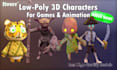 create a low poly 3d character