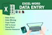 do invoice data entry, excel formatting, and file management