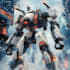 create a sci fi robot and mecha concept art