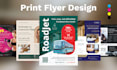 design flyer brochure printable handout bifold trifold one pager print design
