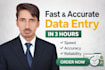 do fastest data entry in 3 hours