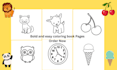 design bold and easy coloring book pages for kids