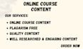 write online course content for any subject