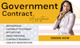 win government contracts, contract research, rfp rfq, grant proposal
